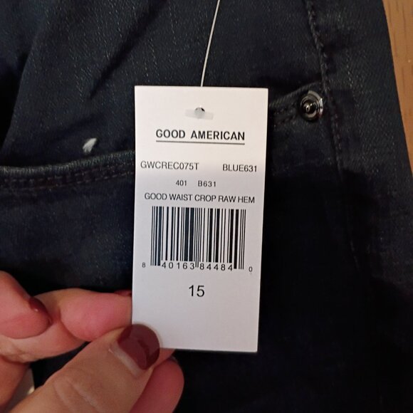 Good American Good Waist Skinny Cropped Jeans - Picture 4 of 6